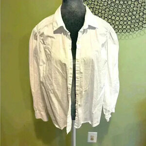 Old Navy - Women’s button down shirt white - Size Large